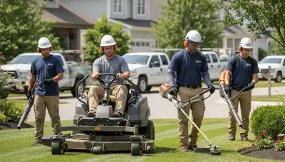 Dayton, OH tree service crew providing professional lawn and tree care for local homeowners