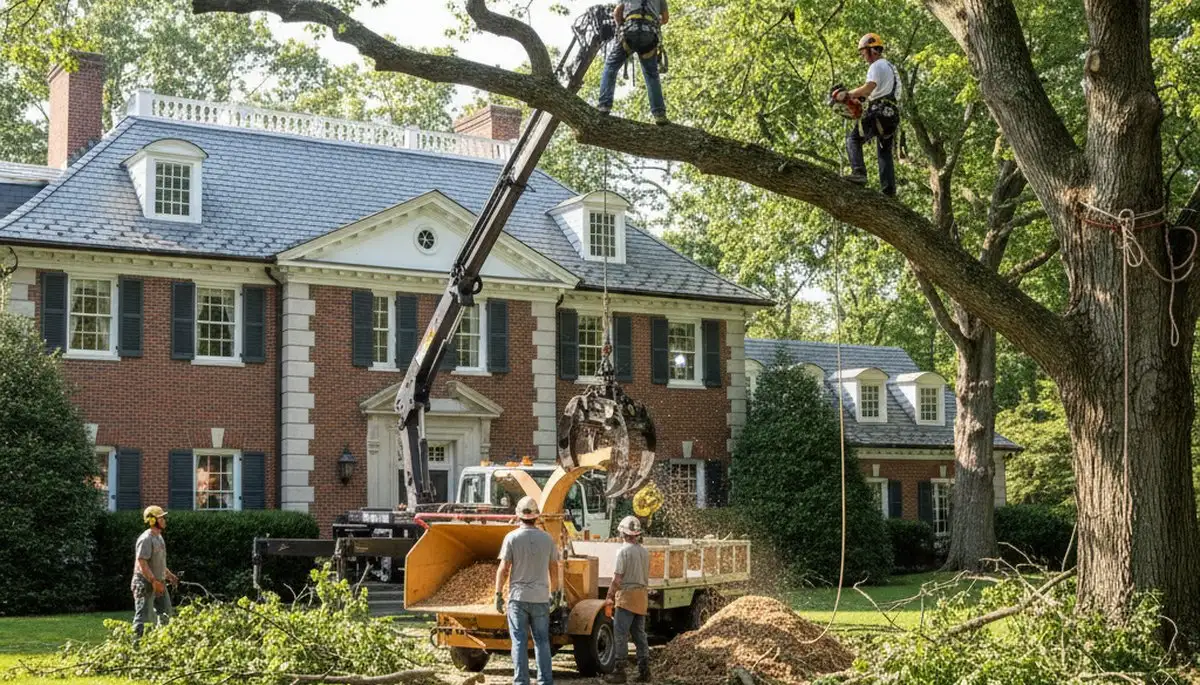 Tree service crew providing professional tree removal in Dayton, OH