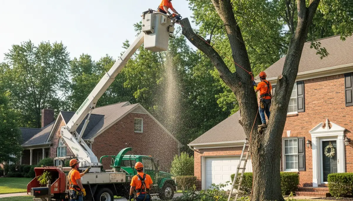 Tree removal crew serving Dayton, OH for safe tree cutting and cleanup