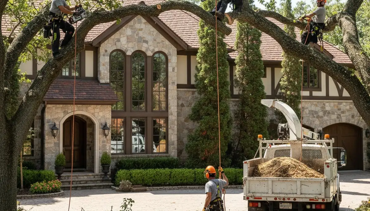 Tree service crew in Dayton, OH providing professional tree removal and cleanup