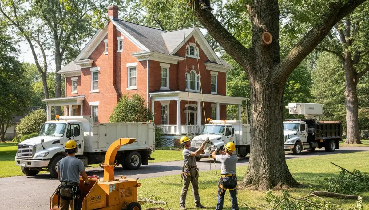 Professional tree service crew providing tree removal in Dayton, OH