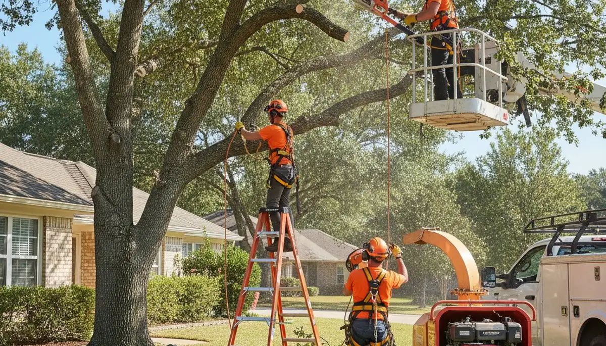 Dayton, OH arborist trimming a tree to improve safety and tree health